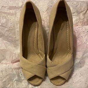 St. John’s Bay  Espadrille Wedge Sandals Sz 6.5